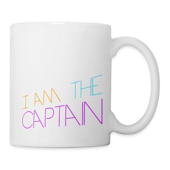 Je suis le capitaine marin disant texte citation logo - Mug blanc - blanc - Droite