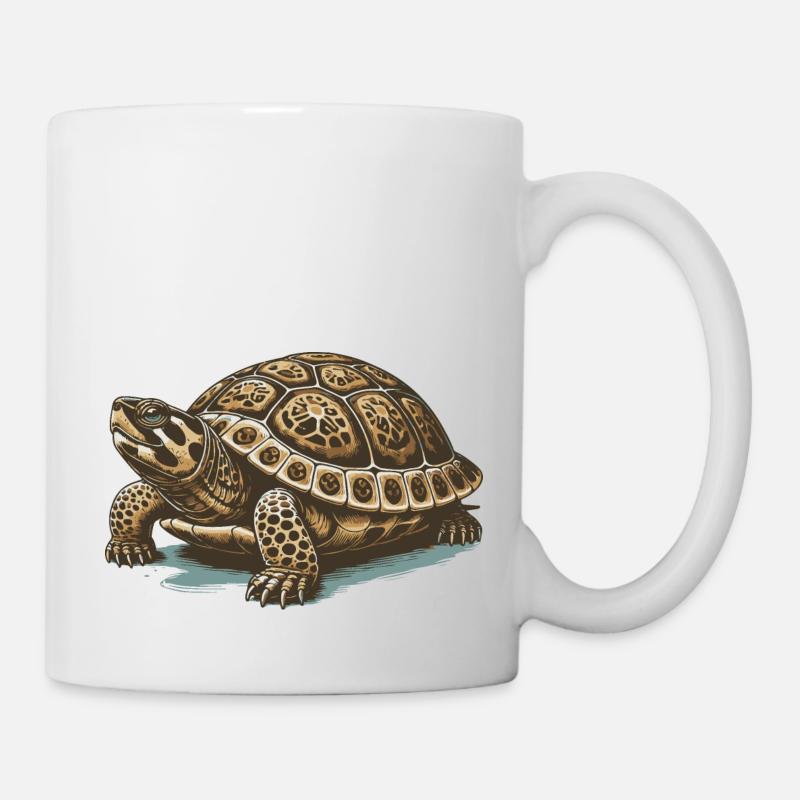 Schildkröte - Tasse - Weiß