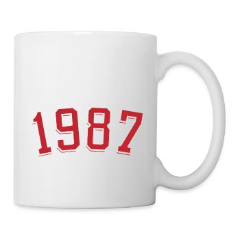 Year of birth sport 1987 - Mug - white - Right