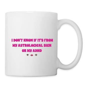Astro ADHD girly - Mug blanc - blanc - Droite