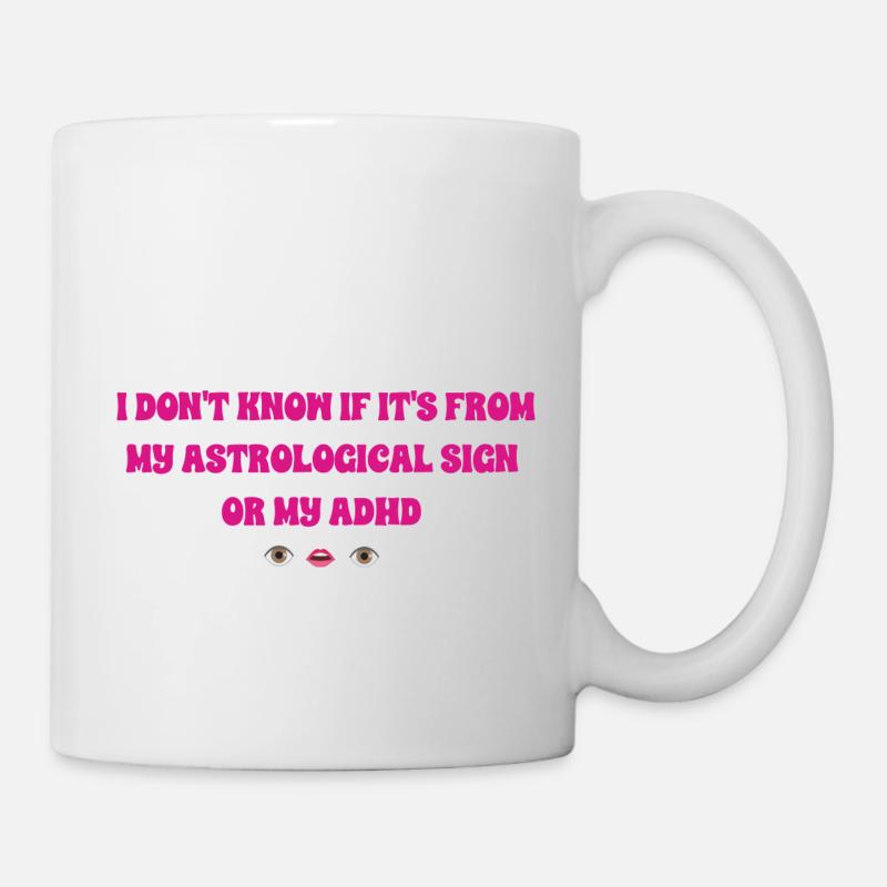 Astro ADHS mädchenhaft - Tasse - Weiß