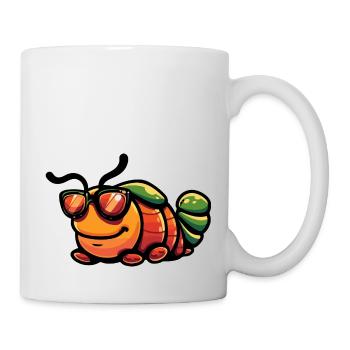 Wurm Comic Cool - Tasse - Weiß - Rechts