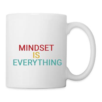 Mindset ist alles - Tasse - Weiß - Rechts