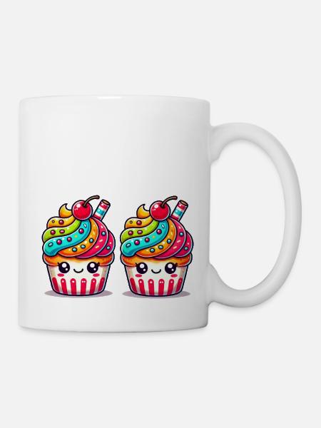 cupcake 2 - Tasse - Weiß