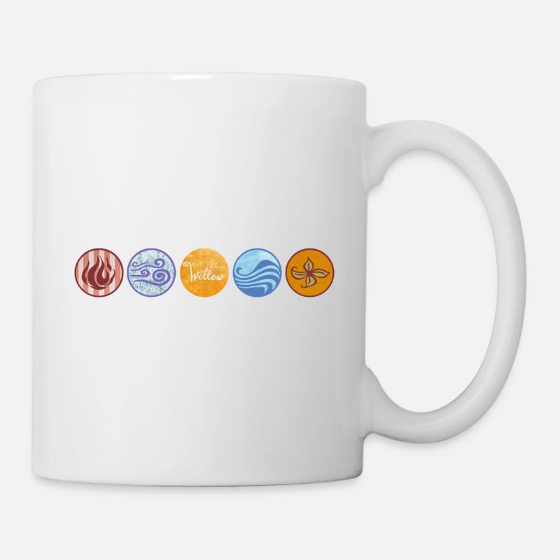 "Ein Mädchen Namens Willow" 4 Elemente Mit Logo - Tasse - Weiß