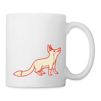 Fuchs - Tasse - Weiß - Rechts