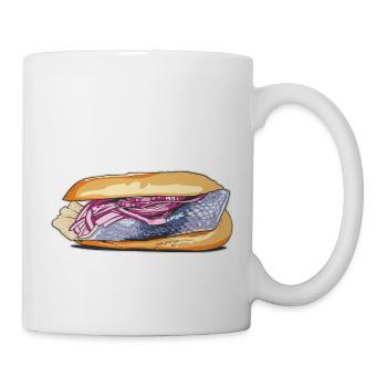 Fischsemmel // Illustration - Tasse - Weiß - Rechts