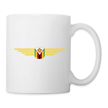 Simbabwe T-Shirt für Afrika-Fans - Tasse - Weiß - Rechts