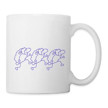 Trois moutons marchant Happy Pride 3 Friends Team - Mug blanc - blanc - Droite