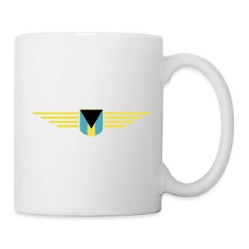 Bahamas Fans: Tropisches Design - Tasse - Weiß - Rechts