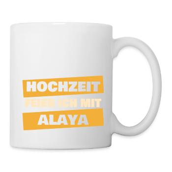 Alaya as a bachelor party - Mug - white - Right