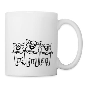 3 Nasty Dogs Team Three Friends Crew - Mug - white - Right