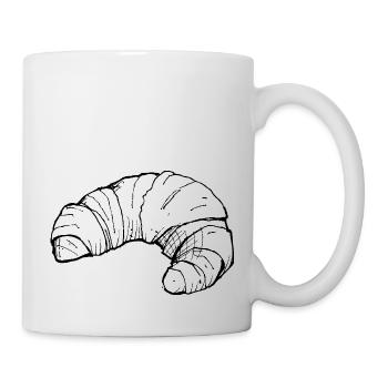 Tag des Croissants - Tasse - Weiß - Rechts