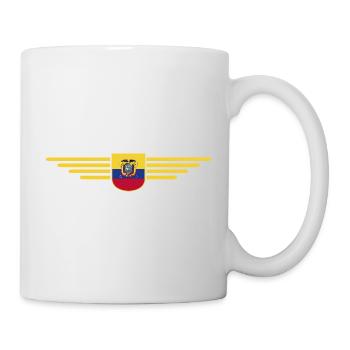 Ecuador Fans T-Shirt Design - Tasse - Weiß - Rechts