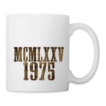 1975 Vintage Rétro des années 70 50 Né Fête d’anniversaire Femme - Mug blanc - blanc - Droite