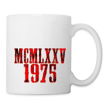 1975 Vintage Rétro des années 70 50 Né Fête d’anniversaire Femme - Mug blanc - blanc - Droite