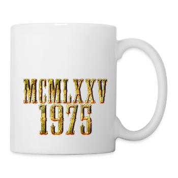 1975 Vintage Rétro des années 70 50 Né Fête d’anniversaire Femme - Mug blanc - blanc - Droite