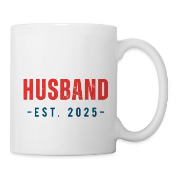 Husband Est. 2025 Vient de se marier Lune de miel Mariage - Mug blanc - blanc - Droite