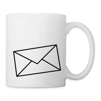 Brief - Tasse - Weiß - Rechts