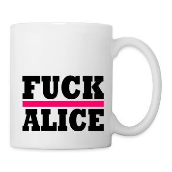 Baise alice - Mug blanc - blanc - Droite