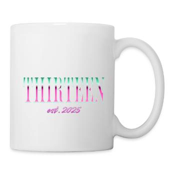 Thirteen Est. 2025 Boys Girls Official Teenager - Mug - white - Right