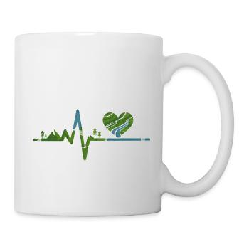 Natur - Herzschlag - Tasse - Weiß - Rechts