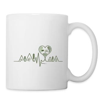 Nature - Heartbeat - Mug blanc - blanc - Droite