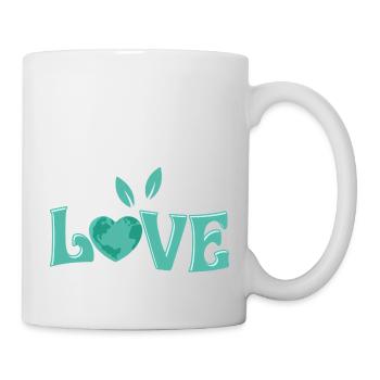 Love Planet Environmental Earth Day - Mug - white - Right