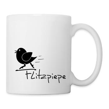 Flitzpiepe - Tasse - Weiß - Rechts