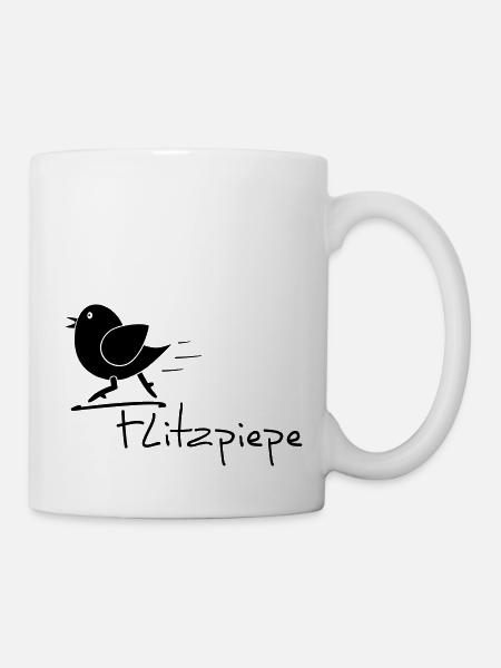 Flitzpiepe - Tasse - Weiß