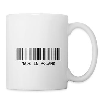 Fabriqué en Pologne - Pologne - Pologne - Code-barres - Dash - Mug blanc - blanc - Droite