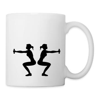 Lady Fitness 2 - Mug blanc - blanc - Droite