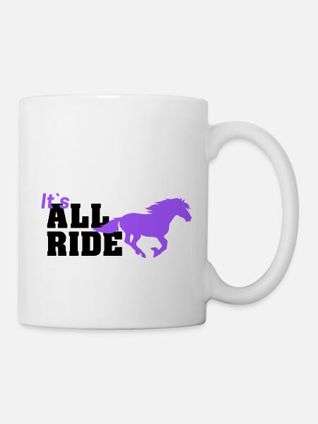 all ride - Tasse - Weiß