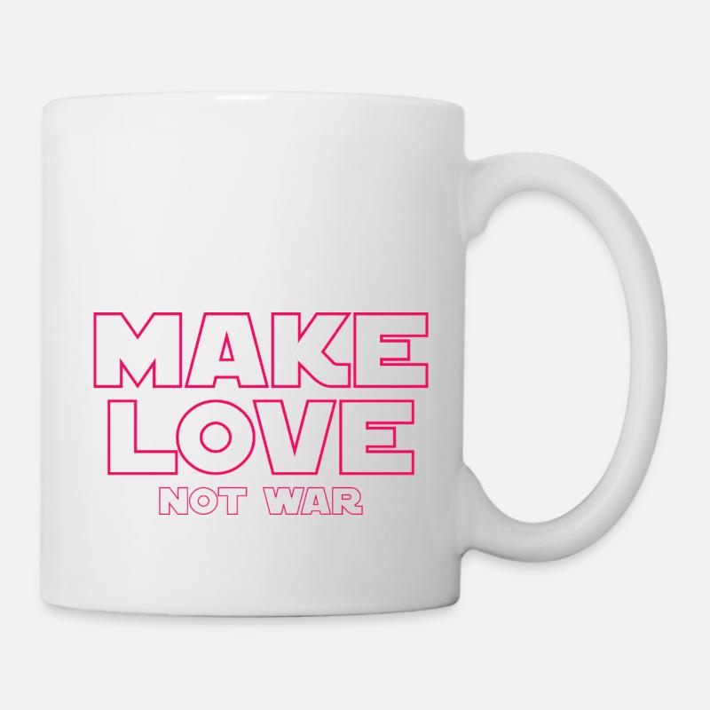 FAITES L’AMOUR, PAS LA GUERRE - Mug blanc - blanc