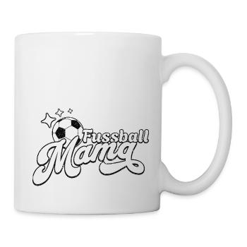 Fussball Mama für Mütter auf dem Fußballplatz - Tasse - Weiß - Rechts