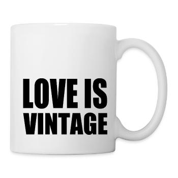 Love is vintage - Mug blanc - blanc - Droite