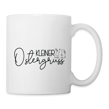 Kleiner Ostergruß 🐰🌸 - Tasse - Weiß - Rechts