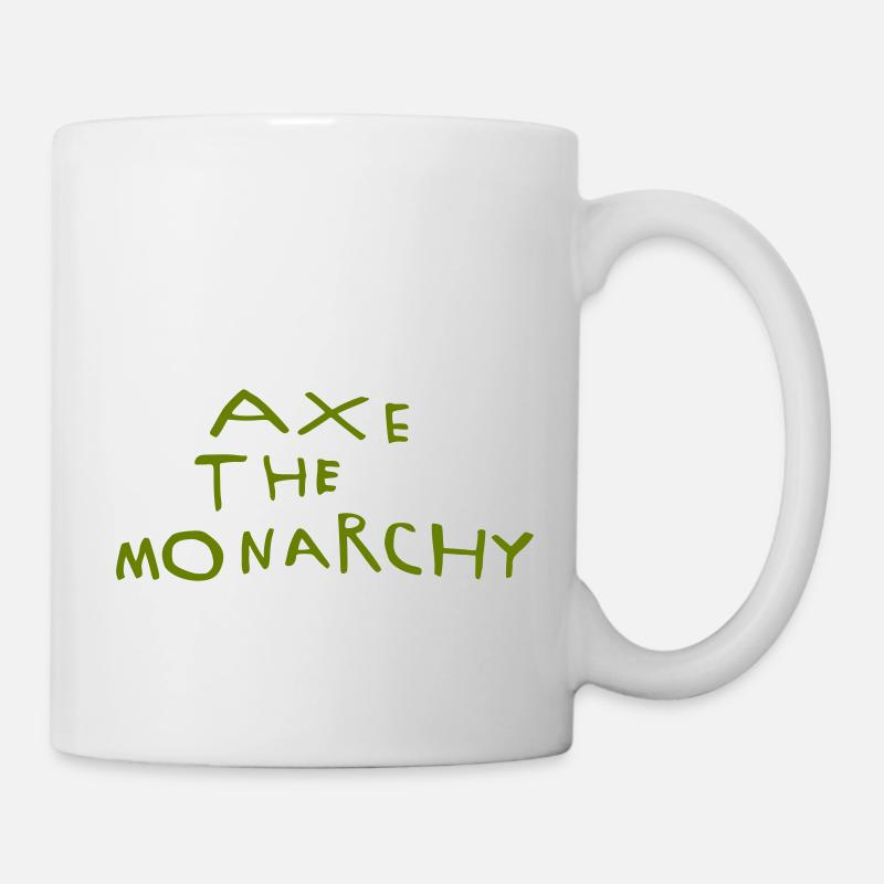 Hache la monarchie - Mug blanc - blanc