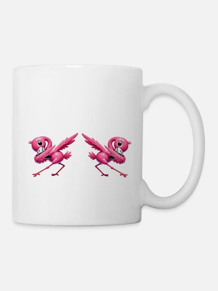 Tampon Flamant 2 - Mug blanc - blanc