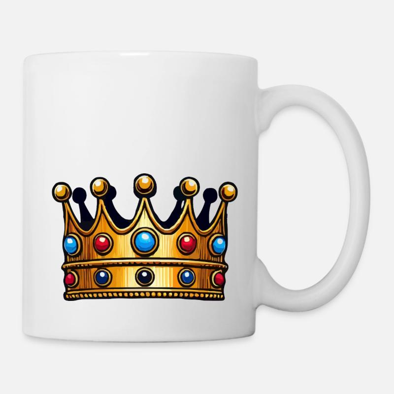 krone - Tasse - Weiß