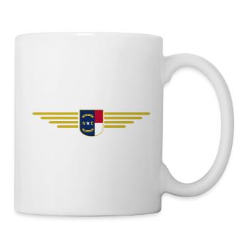 North Carolina Fan T-Shirt – Stylisch & Einzigarti - Tasse - Weiß - Rechts