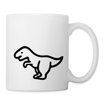 Dinosaurier - Tasse - Weiß - Rechts