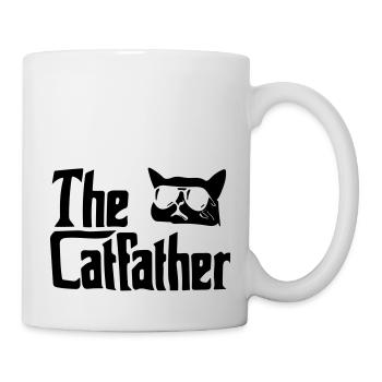 der Katzenvater - Tasse - Weiß - Rechts
