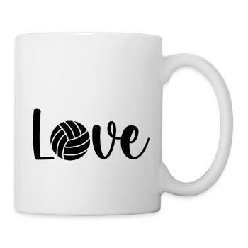 Volleyball Love design - Mug blanc - blanc - Droite