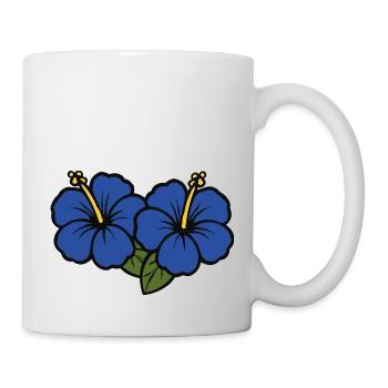 Fleurs d’hibiscus 2 - Mug blanc - blanc - Droite