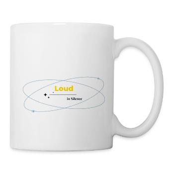 Loud in Silence helles Shirt - Tasse - Weiß - Rechts