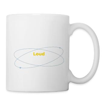 Loud in Silence dunkles Shirt - Tasse - Weiß - Rechts