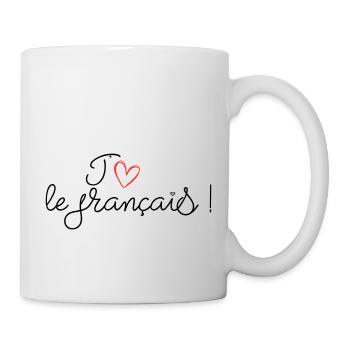 J'aime le français ! - Mug blanc - blanc - Droite