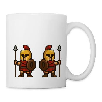 spartaner pixel 2 - Tasse - Weiß - Rechts