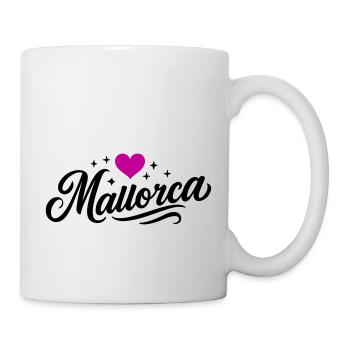 Mallorca Herz - Tasse - Weiß - Rechts